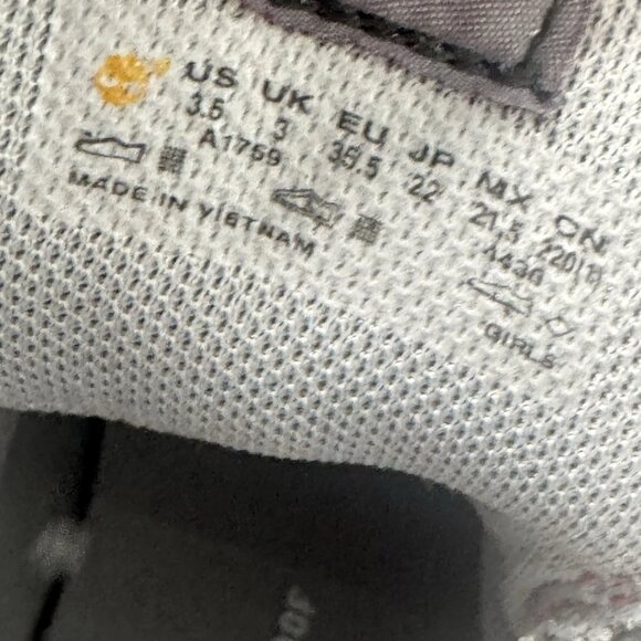 RARE 🚀 - Sz 3.5 TIMBERLAND KIDS PREMIUM 6-INCH WATERPROOF 'FLORAL' BOOTS A197Z - Picture 9 of 9